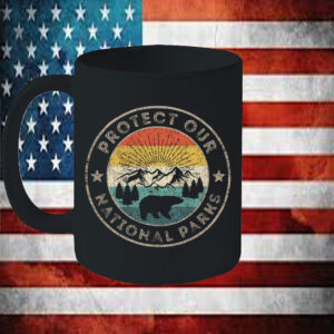 Protect Our National Parks Retro Hiking Mug