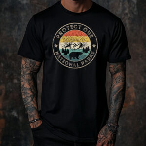 Protect Our National Parks Retro Hiking T-Shirt