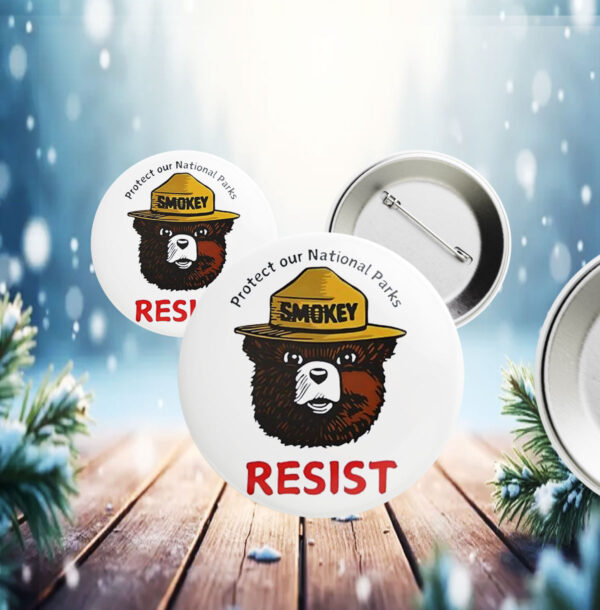 Protect our national parks bear Button