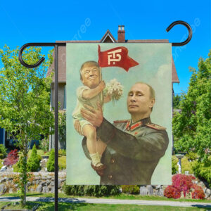 Putin Holding Baby Trump, Resist Anti Trump Flag