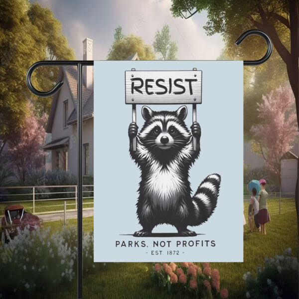 RESIST National Parks, Raccoon Anti-Fascist Flag