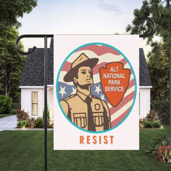 RESIST alt gov national park Flag