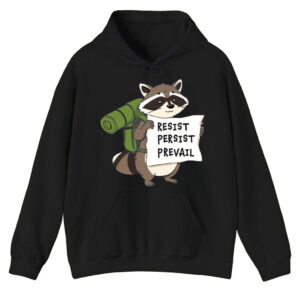 Raccoon Resist Persist Prevail T-Shirt