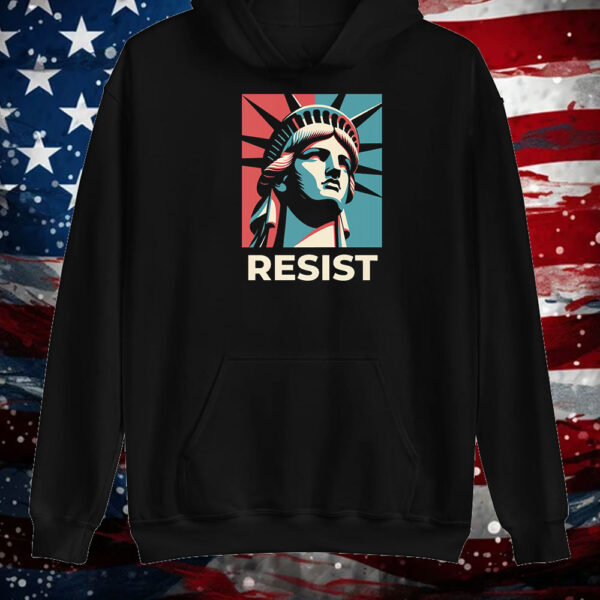 Resist Anti Trump Pro Choice Statue of Liberty Protest Democrat Leftist Anti MAGA LGBTQ T-Shirt