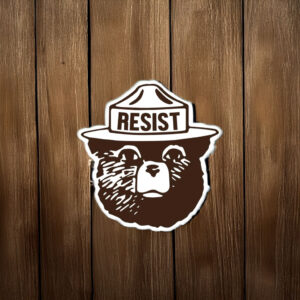 Resist Bear Die-Cut Sticker