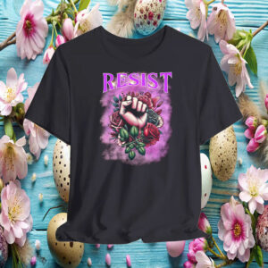 Resist Fist Floral T-Shirt