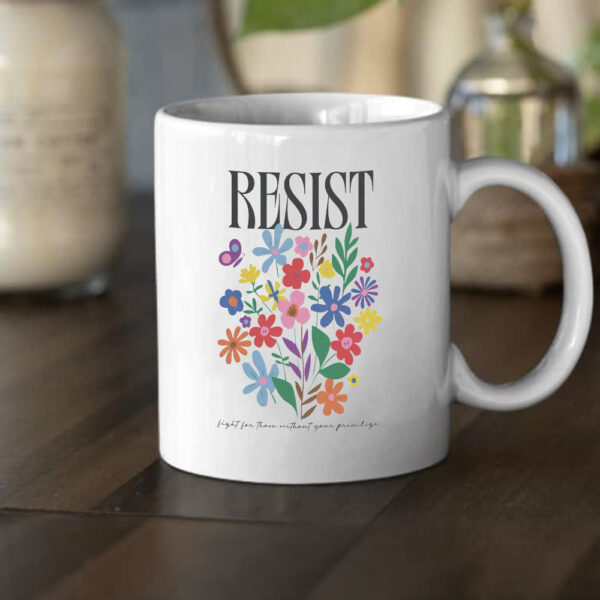 Resist Flowers Mug