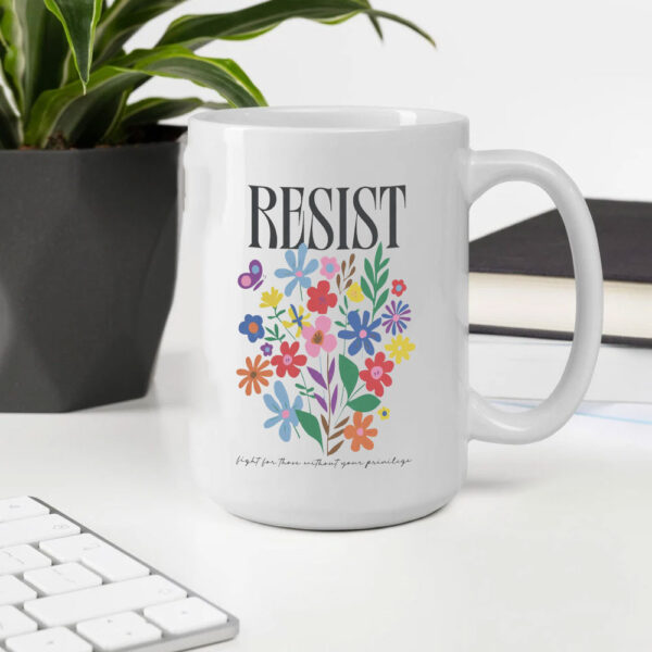 Resist Flowers Mug