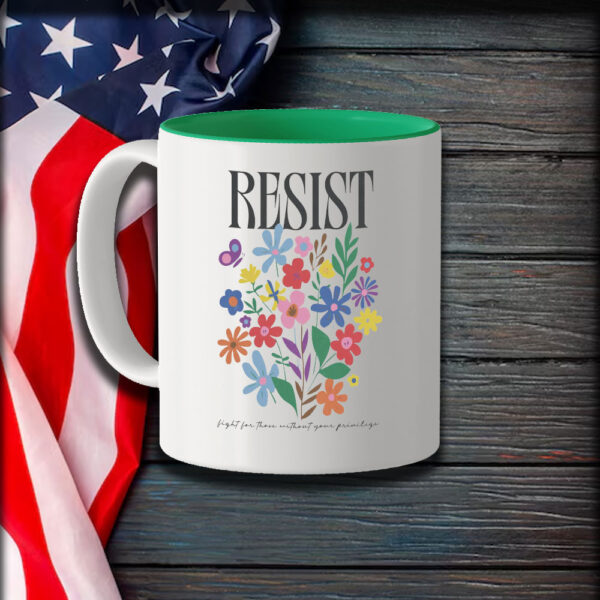 Resist Flowers Mug