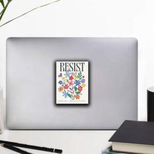 Resist Flowers Sticker