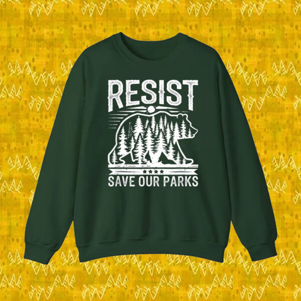 Resist Save Our Parks Alt US National Parks Bear Nature T-Shirt