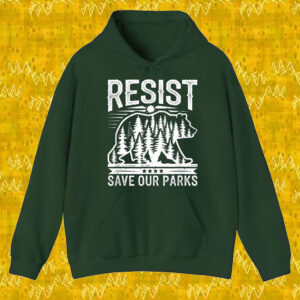 Resist Save Our Parks Alt US National Parks Bear Nature T-Shirt