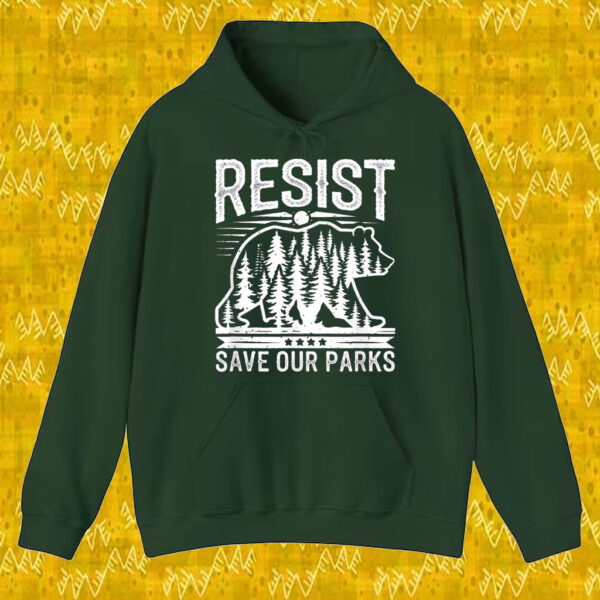 Resist Save Our Parks Alt US National Parks Bear Nature T-Shirt