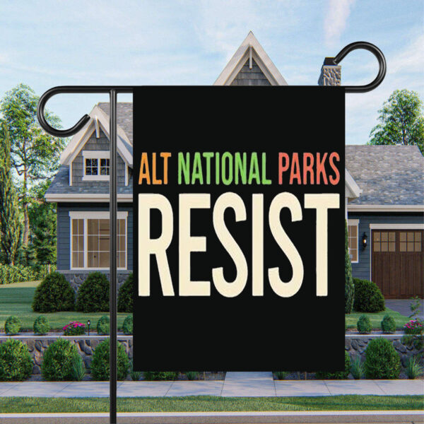 Retro ALT National Parks Resist This Land Is Our Land Flag