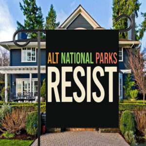 Retro ALT National Parks Resist This Land Is Our Land Flag