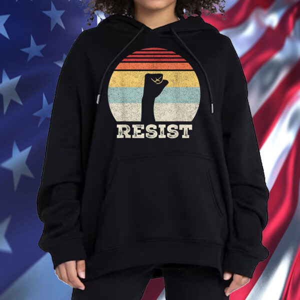 Retro Resist Shirt Power Fist Political Protest Feminist T-Shirt