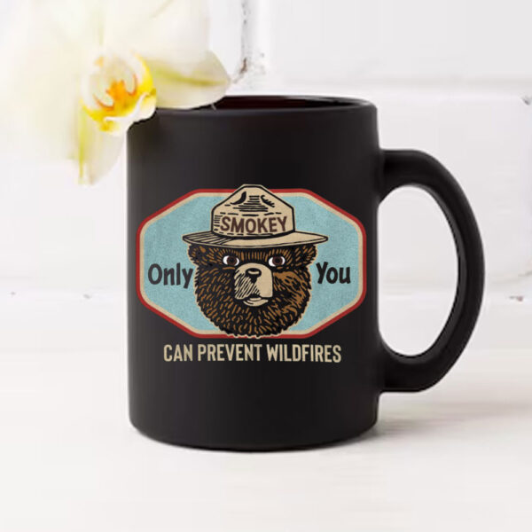 Smokey Bear Only You Can Prevent Wildfires Resist Bear Mug - Image 4