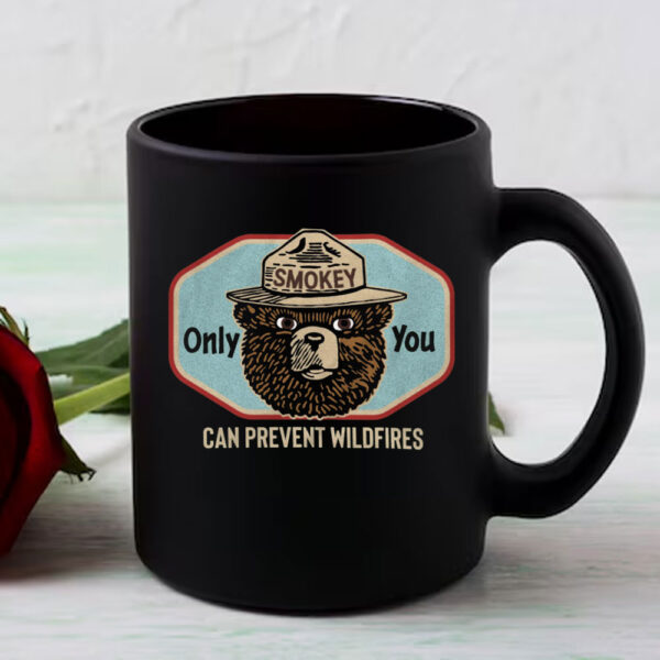 Smokey Bear Only You Can Prevent Wildfires Resist Bear Mug - Image 3