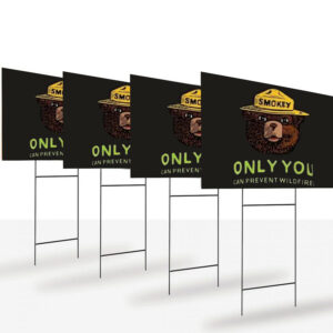 Smokey Bear Resist, Only ou Can Prevent Wildfires Yard Sign