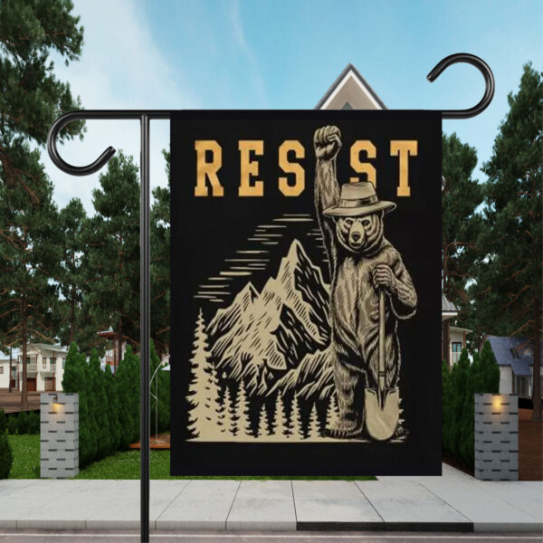 Smokey Bear Resist, Parks Over Profit Granola Flag