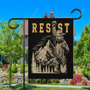 Smokey Bear Resist, Parks Over Profit Granola Flag