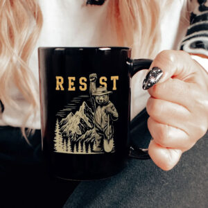 Smokey Bear Resist, Parks Over Profit Granola Mug