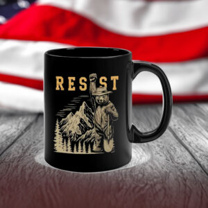 Smokey Bear Resist, Parks Over Profit Granola Mug