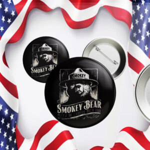 Smokey Bear Resist, Protect Our National Parks Button