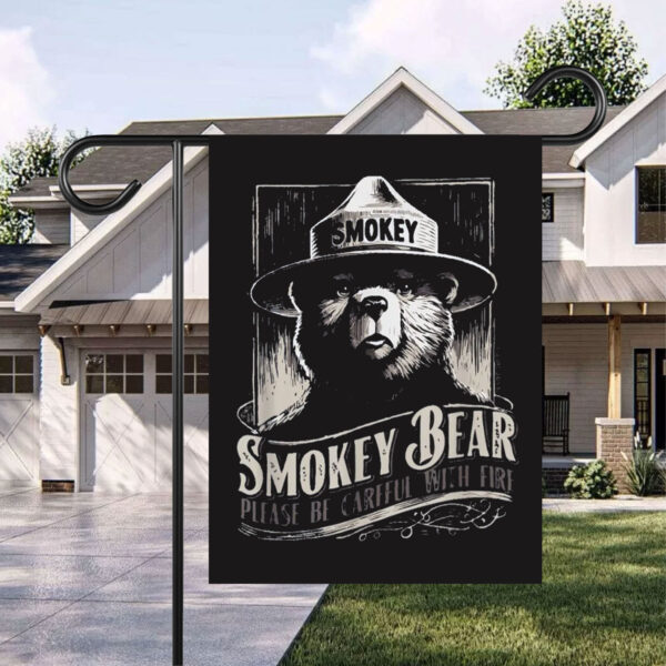 Smokey Bear Resist, Protect Our National Parks Flag