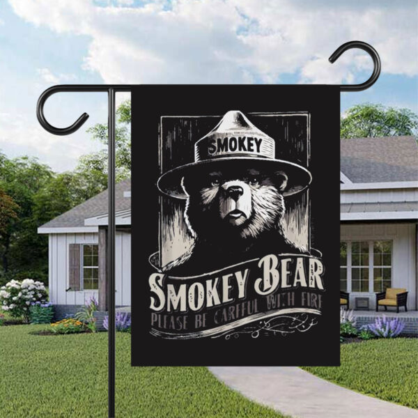 Smokey Bear Resist, Protect Our National Parks Flag