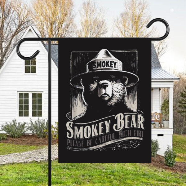 Smokey Bear Resist, Protect Our National Parks Flag