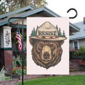 Smokey Bear Shirt National Park Protest Flag Resist Bear