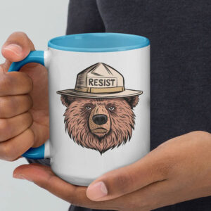 Smokey The Bear Resist, Protect Our National Parks Mug