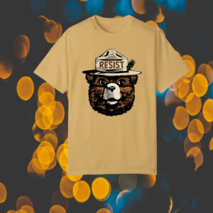 Smokey The Bear Resist, Resist Fascism National Park T-Shirt