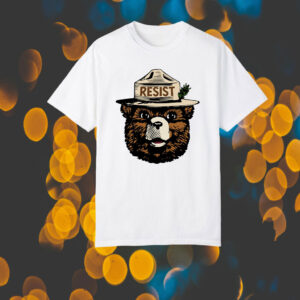 Smokey The Bear Resist, Resist Fascism National Park T-Shirt