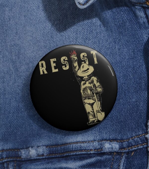 Smokey The Resist Bear Buttons