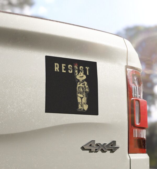 Smokey The Resist Bear Car Magnets