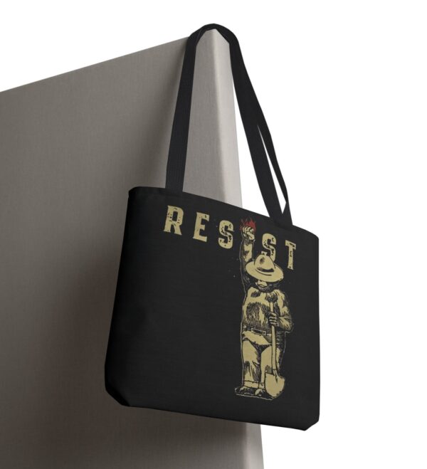 Smokey The Resist Bear Tote Bag