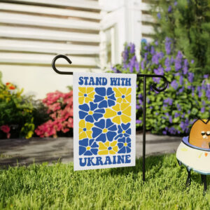 Stand With Ukraine Garden Flag