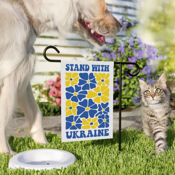 Stand With Ukraine Garden Flag