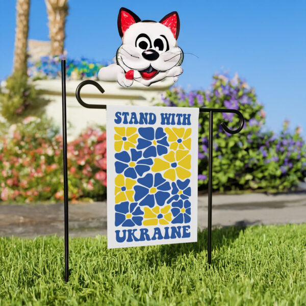 Stand With Ukraine Garden Flag