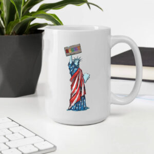 Statue of Liberty Protest, Resist Mug