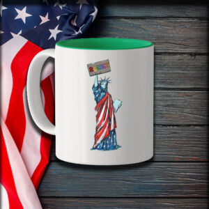 Statue of Liberty Protest, Resist Mug