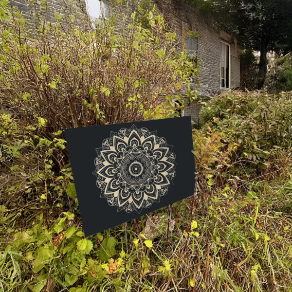 Subtle Anti Fascist FDT Mandala Political Yard Sign