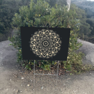 Subtle Anti Fascist FDT Mandala Political Yard Sign