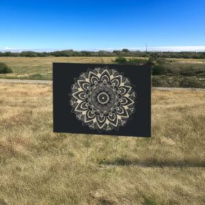 Subtle Anti Fascist FDT Mandala Political Yard Sign