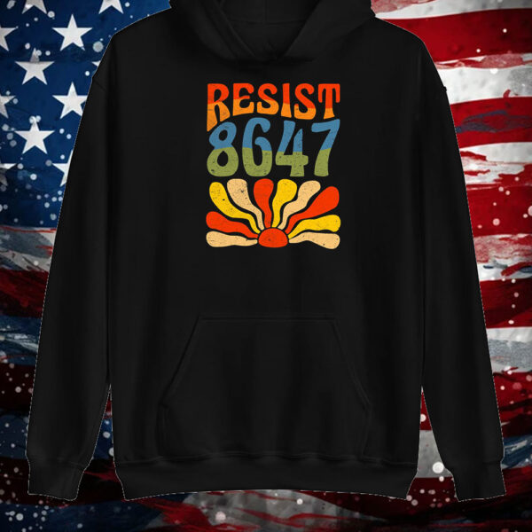 Vintage 86 47 Resist Flower President T-Shirt