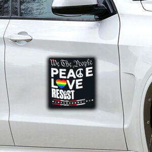 We the people peace love resist Sticker