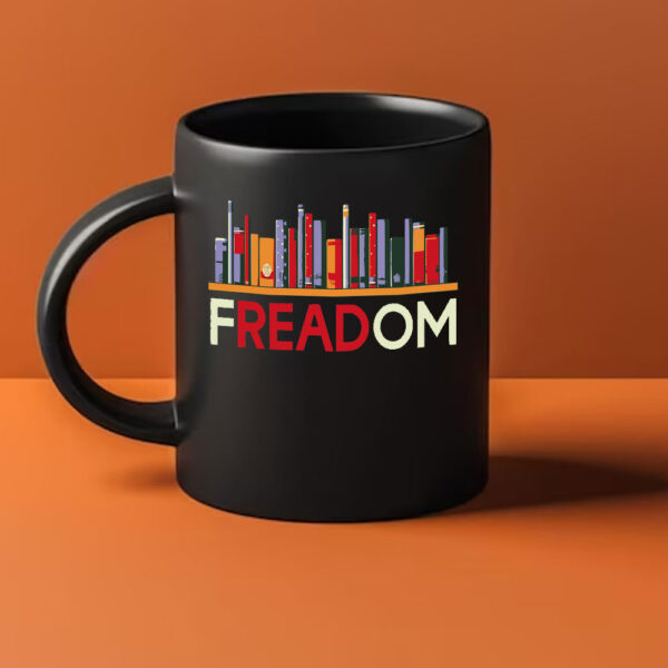 fREADom Anti Ban Books Freedom To Read Mug