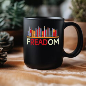 fREADom Anti Ban Books Freedom To Read Mug